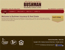 Tablet Screenshot of bushmanagency.com